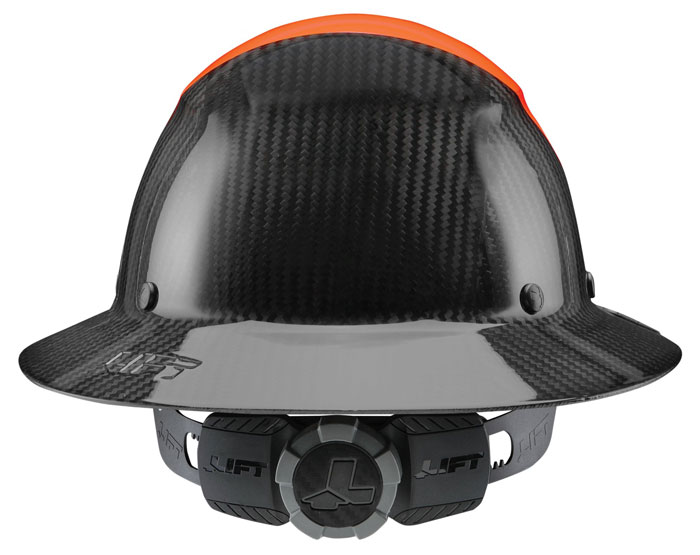 Lift Safety DAX Fifty 50 Carbon Fiber Full Brim Hardhat from Columbia Safety