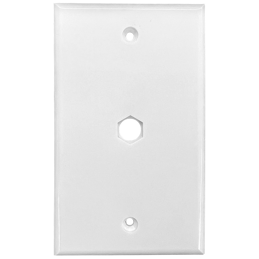 Holland Single White Blank Wall Plate from Columbia Safety