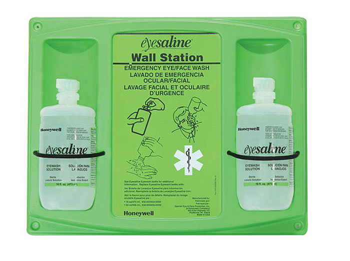 Honeywell Eyesaline 32 Ounce Double Bottle Eyewash Station from Columbia Safety