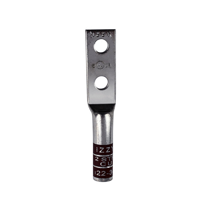 Izzy 2 Hole #2 Stranded Wire Lug (50 Pack) from Columbia Safety