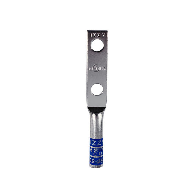 Izzy 2 Hole #6 Stranded Wire Lug (50 Pack) from Columbia Safety