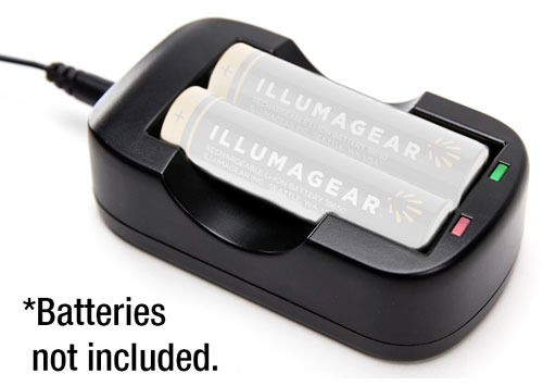 Illumagear Halo Headlamp System 2-Battery 18650 Li-Ion Charger from Columbia Safety