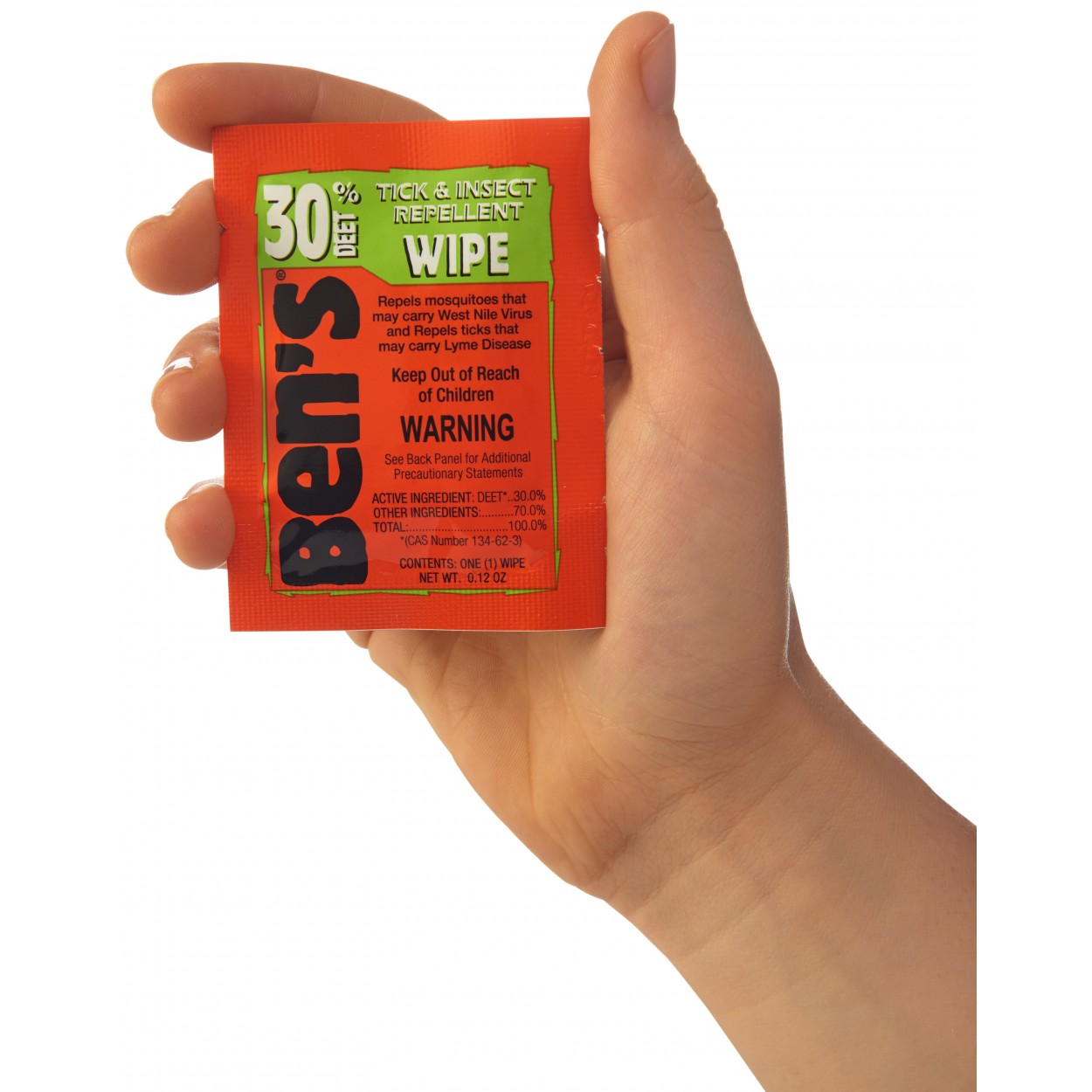 Ben's 30 Tick and Insect Repellent Wipes from Columbia Safety