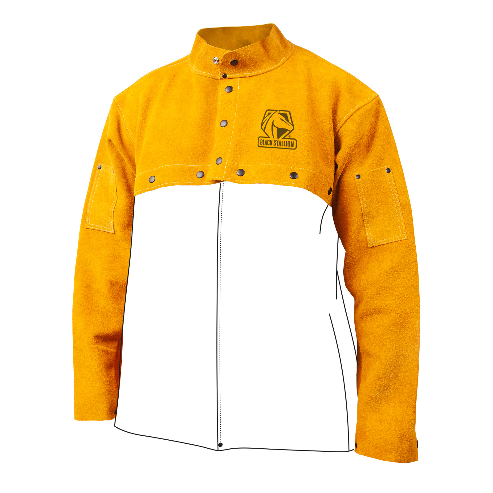 Black Stallion JL1525-TN CORE Split Cowhide Cape Sleeves from Columbia Safety