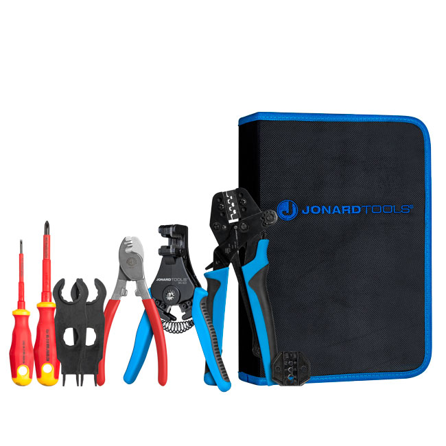 Jonard Solar Panel MC3 & MC4 Crimping with Insulated Screwdrivers Tool Kit from Columbia Safety