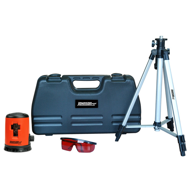 Johnson Self-Leveling Cross Line Laser Level Kit from Columbia Safety