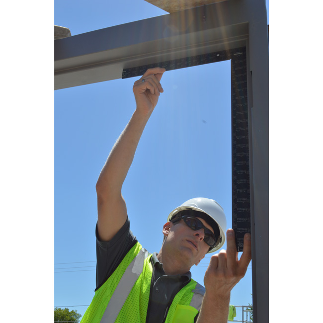 Johnson Level 16 Inch x 24 Inch Black Aluminum Framing Square from Columbia Safety
