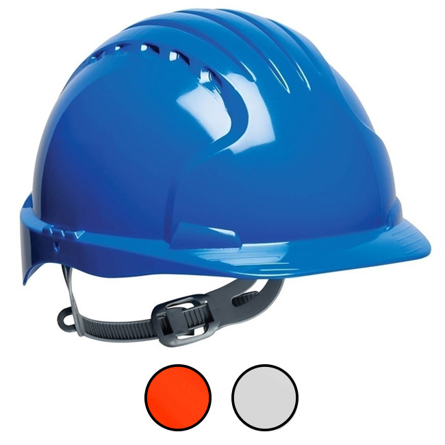 JSP Evolution 6121 Standard Brim HDPE Shell Hard Hat with 6 Point Suspension (General) from Columbia Safety