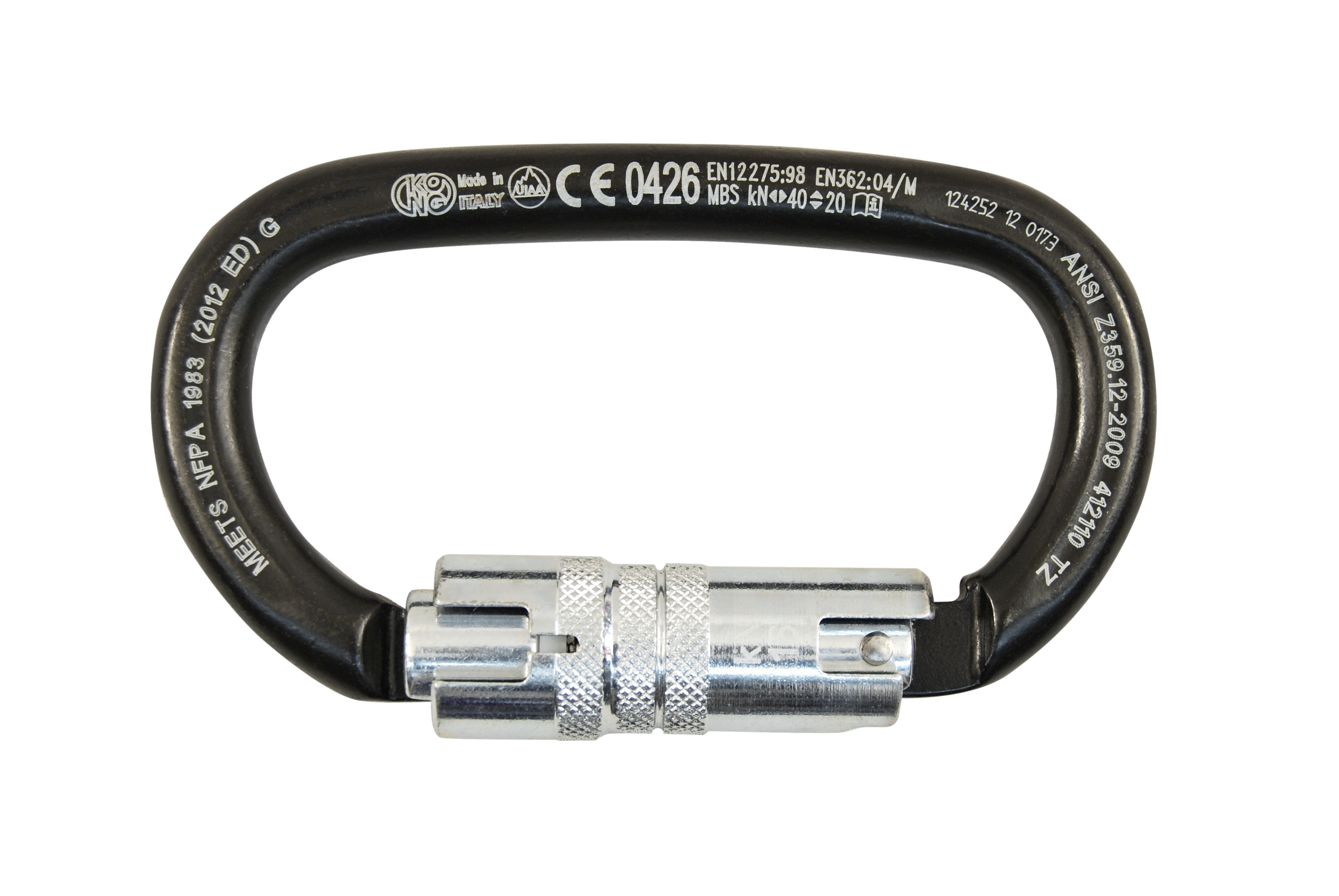 Kong Ovalone ANSI Carbon Carabiner from Columbia Safety