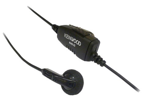 Kenwood KHS-33 Earbud Headset with In-Line Push-to-Talk Mic from Columbia Safety