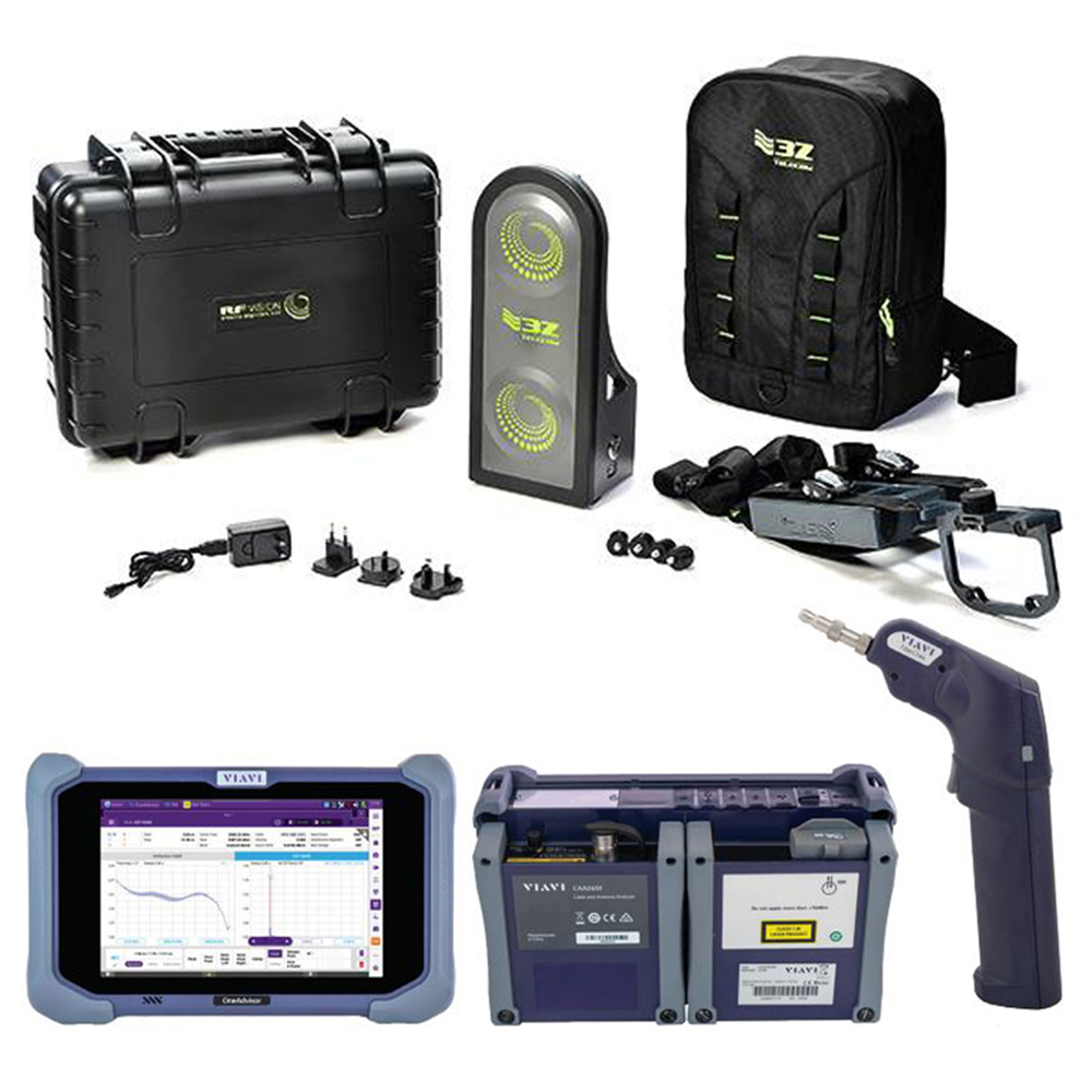 Viavi OneAdvisor 800 OTDR/CAA and 3Z RF Vision Antenna Alignment Tool Bundle with Scope from Columbia Safety