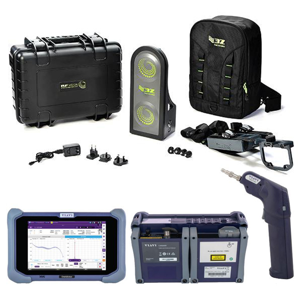 VIAVI OneAdvisor 800 OTDR/CAA and 3Z RF Vision Antenna Alignment Tool Bundle with Scope from Columbia Safety