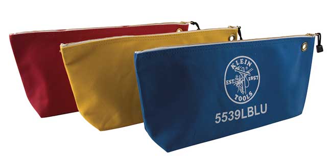 Klein Tools Large Canvas Zipper Bag (3 Pack) from Columbia Safety