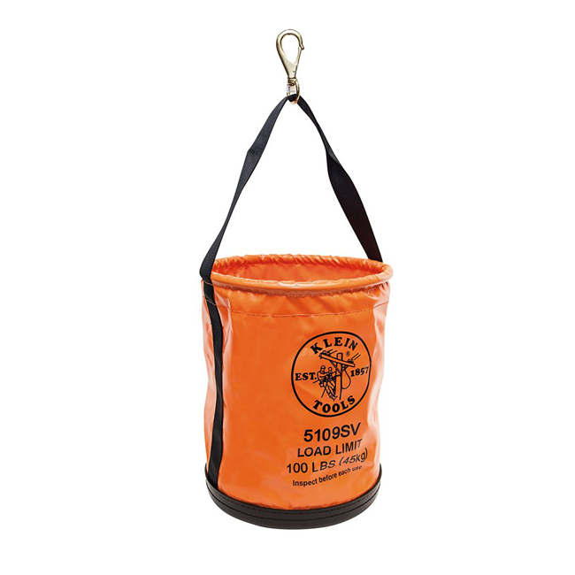 Klein Tools Vinyl Tool 12 Inch Bucket with Swivel Snap from Columbia Safety