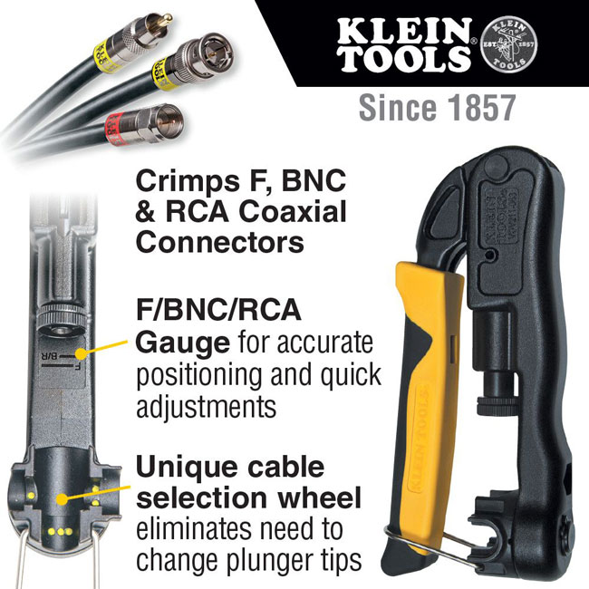 Klein Tools Heavy-Duty Multi-Connector Compression Crimper from Columbia Safety