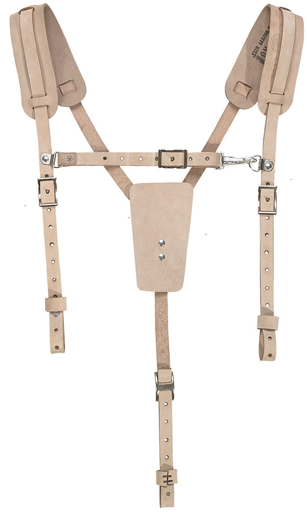 Klein Tools 5413 Work-Belt Leather Suspenders from Columbia Safety