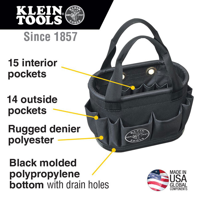 Klein Tools 29-Pocket Hard-Body Aerial Bucket from Columbia Safety