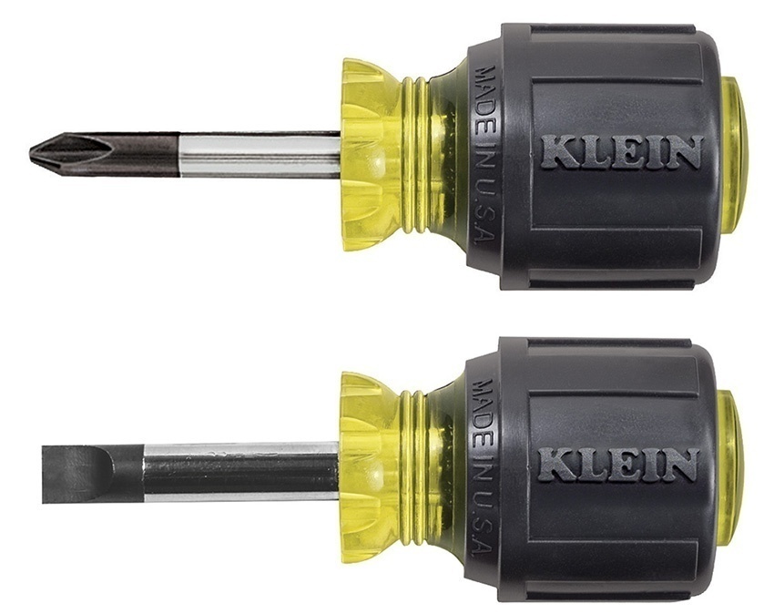 Klein Tools 2 Piece Stubby Screwdriver Set from Columbia Safety