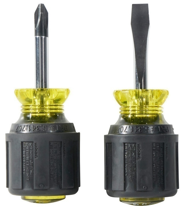 Klein Tools 2 Piece Stubby Screwdriver Set from Columbia Safety