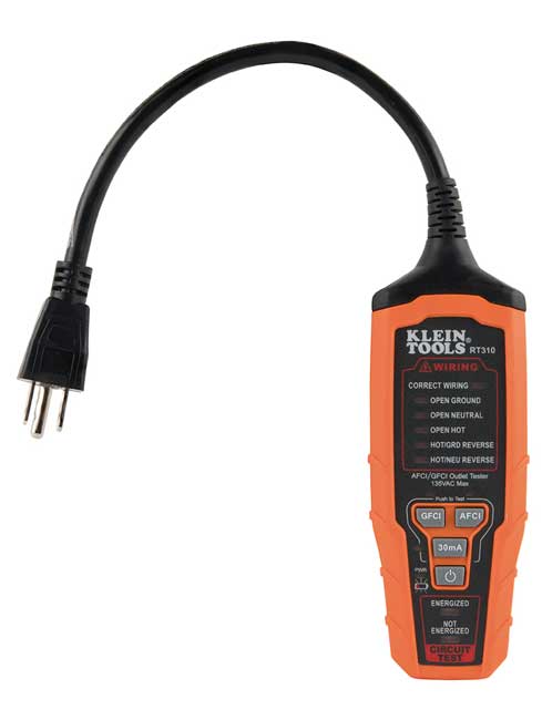 Klein Tools AFCI/GFCI Outlet Tester from Columbia Safety