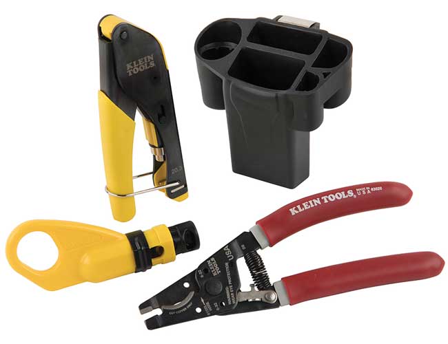 Klein Tools Coax Cable Installation Kit with Hip Pouch from Columbia Safety