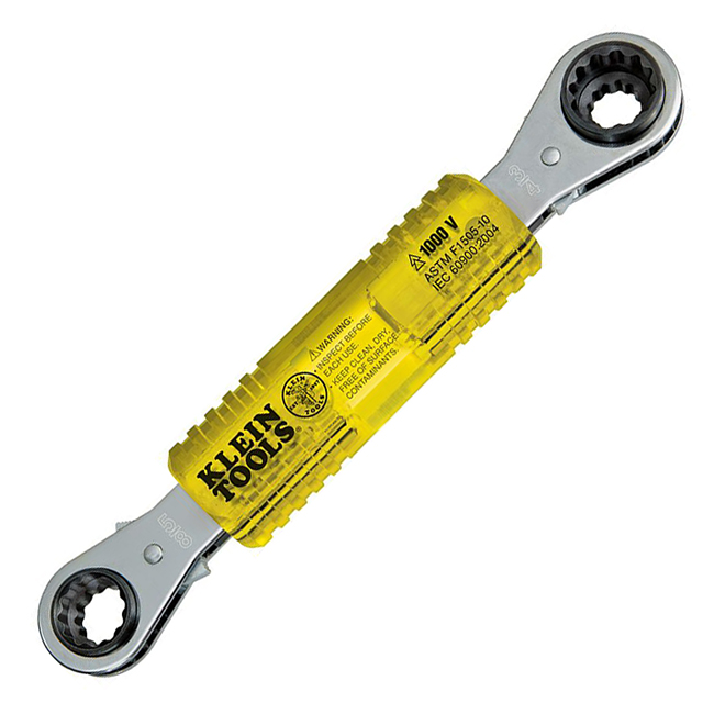 Klein Tools Lineman's Insulating 4-in-1 Box Wrench from Columbia Safety