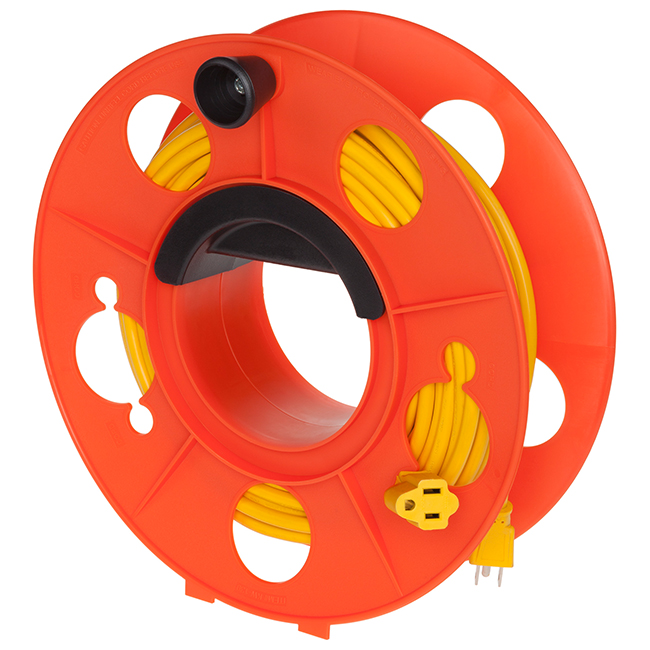 Bayco Heavy Duty Cord Storage Reel with Center Spin Handle from Columbia Safety
