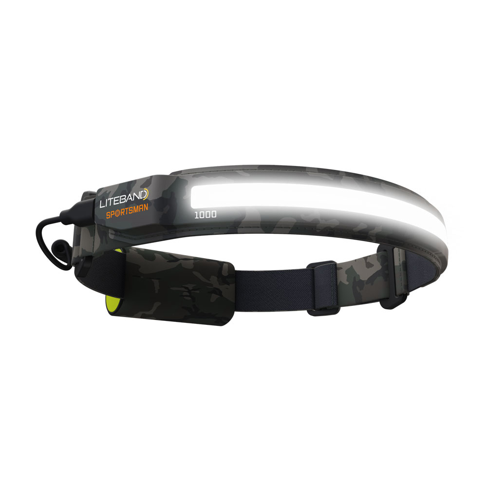 LITEBAND SPORTSMAN 1000 Wide-Beam LED PRO Rechargeable Headlamp with Green Night Mode from Columbia Safety