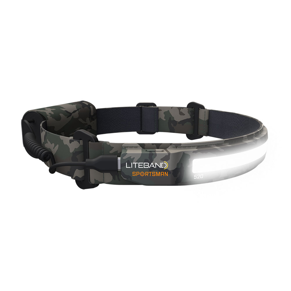 LITEBAND SPORTSMAN 520 Lumens Wide-Beam LED Rechargeable Headlamp with Green Night Mode  from Columbia Safety