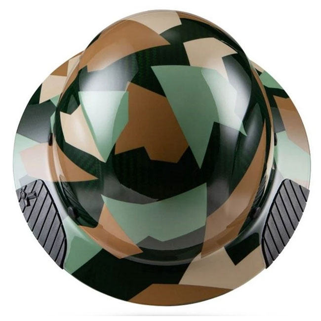 Lift Safety DAX Carbon Fiber Jungle Camo Full Brim Hard Hat from Columbia Safety