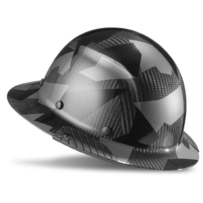 Lift Safety DAX Carbon Fiber Black Camo Full Brim Hard Hat from Columbia Safety