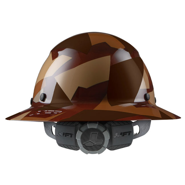 Lift Safety DAX Carbon Fiber 50/50 Desert Camo Full Brim Hard Hat from Columbia Safety