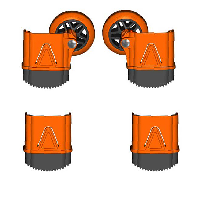 Little Giant Outer Snap-On Foot Replacement Kit for Revolution Ladder from Columbia Safety