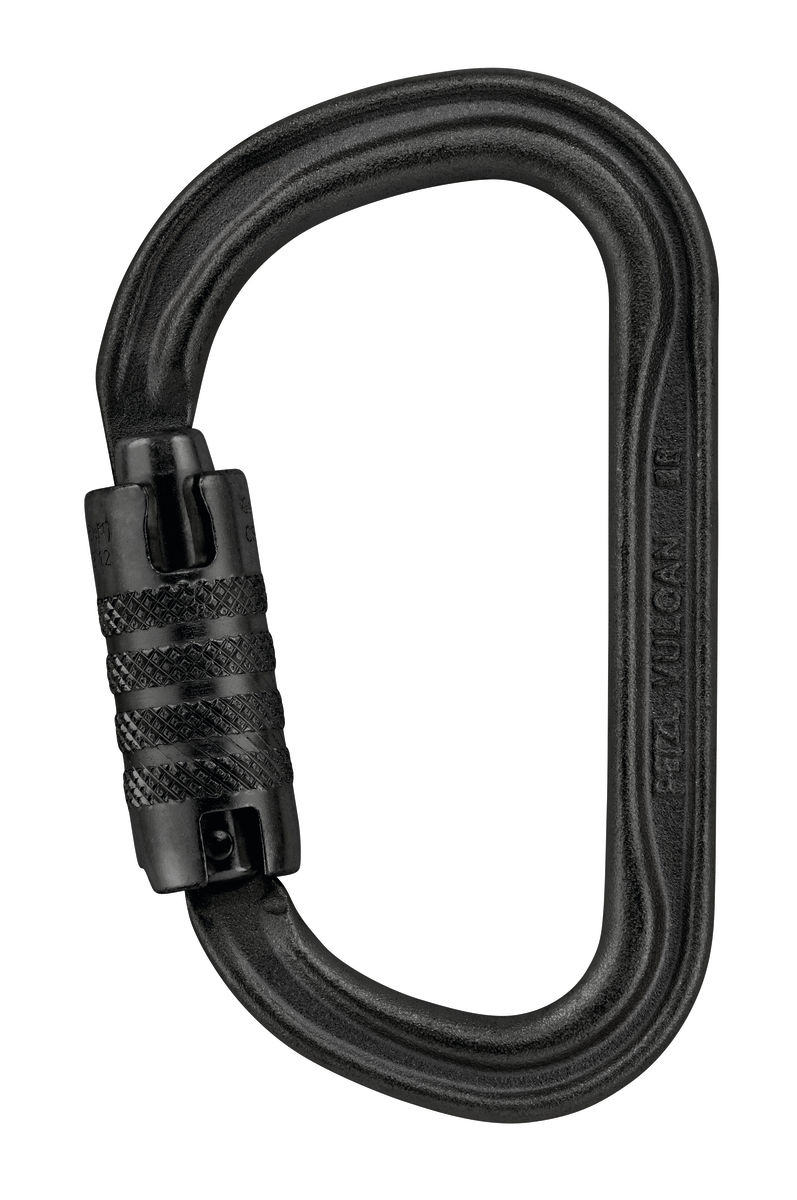 Petzl M073CA VULCAN High-Strength Steel TRIACT-LOCK ANSI Rated Carabiner - Black from Columbia Safety