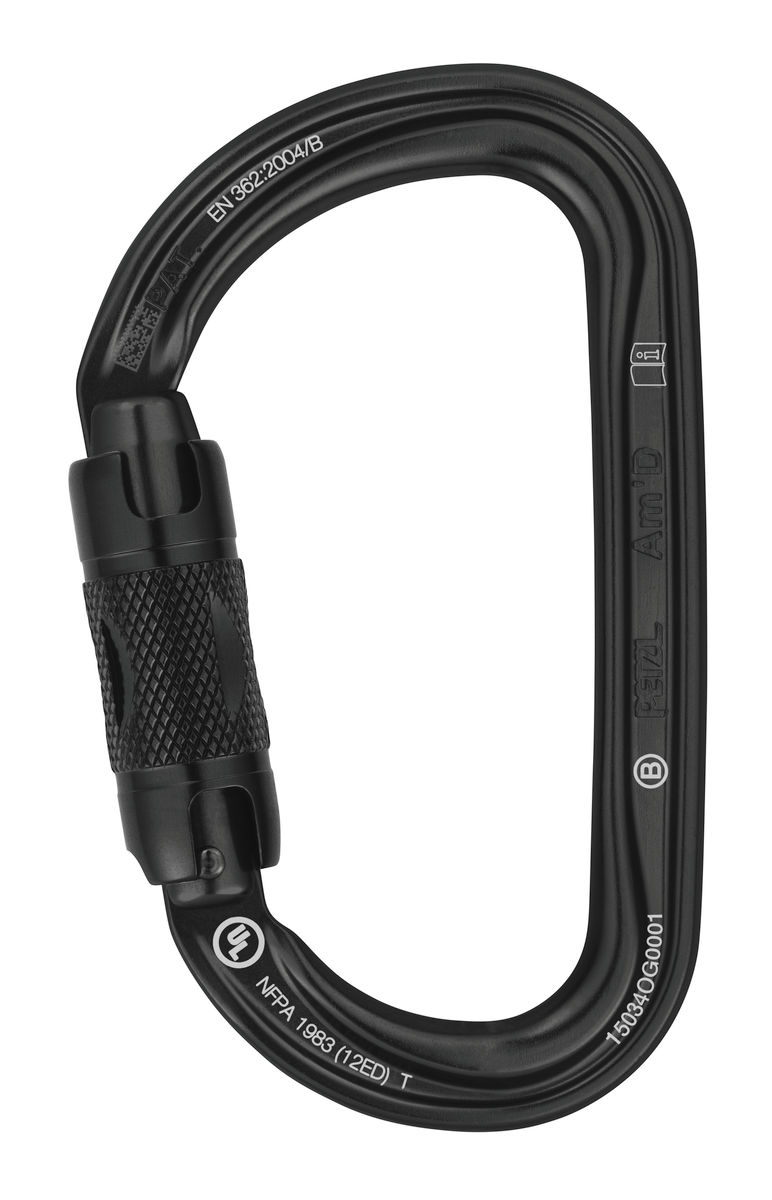 Petzl Am'D Twist Lock - Black from Columbia Safety