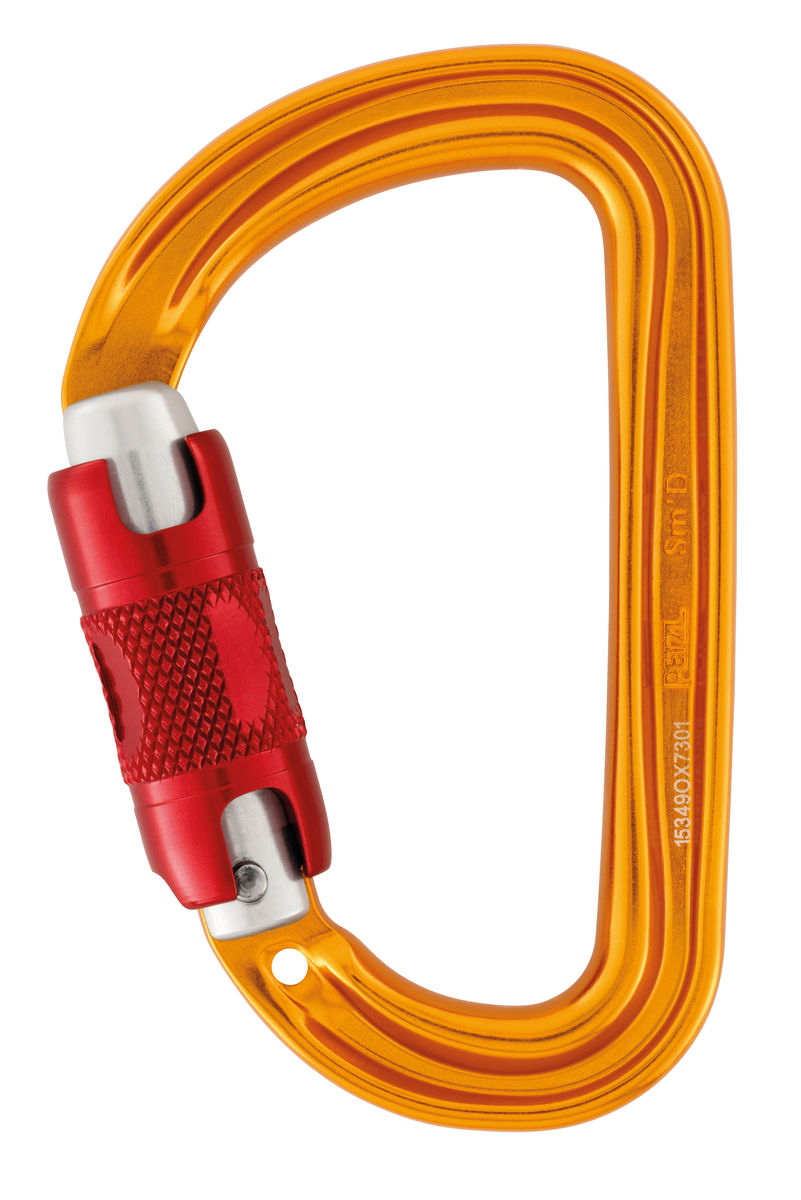 Petzl Sm'd Twist-Lock Carabiner M39A RL - Yellow from Columbia Safety