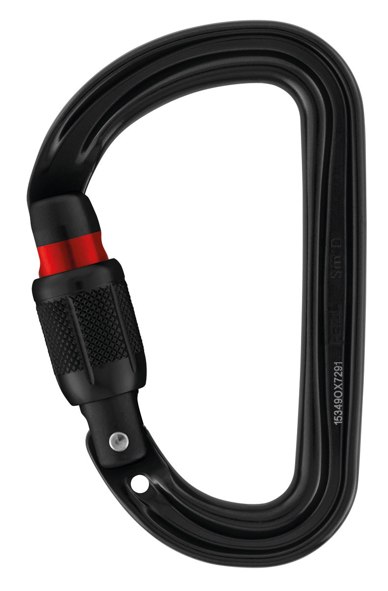 Petzl Sm'd Screw-Lock Carabiner M39A SLN - Black from Columbia Safety