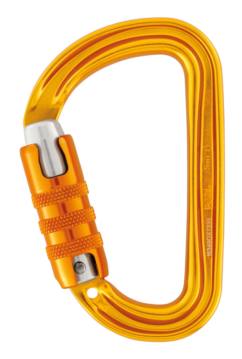 Petzl Sm'd Triact-Lock Carabiner M39A SL - Yellow from Columbia Safety