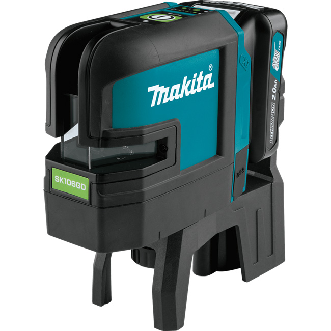 Makita 12V max CXT Lithium-Ion Cordless Self-Leveling Cross-Line/4-Point Green Beam Laser Kit from Columbia Safety
