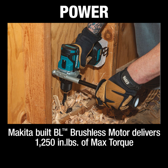 Makita 18V LXT Lithium-Ion Brushless Cordless 1/2 Inch Hammer Driver-Drill (Bare Tool) from Columbia Safety