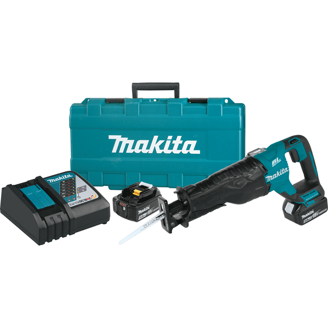 Makita 18V LXT Lithium-Ion Brushless Cordless Reciprocating Saw Kit (5.0Ah) from Columbia Safety