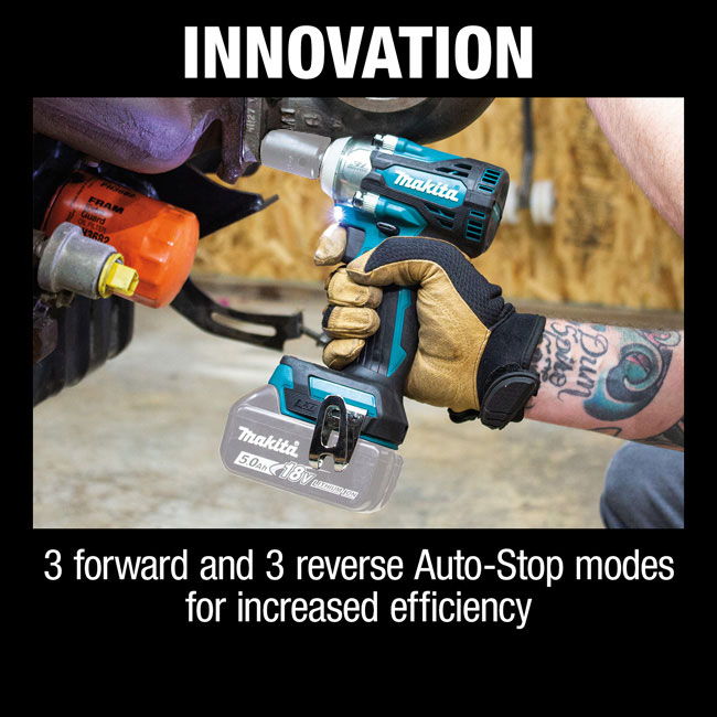 Makita 18V LXT Lithium-Ion Brushless Cordless 4-Speed 1/2 Inch Square Drive Impact Wrench with Detent Anvil (Bare Tool) from Columbia Safety