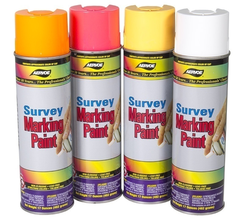 Aervoe Survey Marking Paint- Aerosol from Columbia Safety