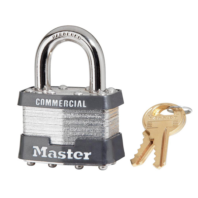 Master Lock 1-3/4 Inch (44mm) Laminated Steel Pin Tumbler Padlock from Columbia Safety