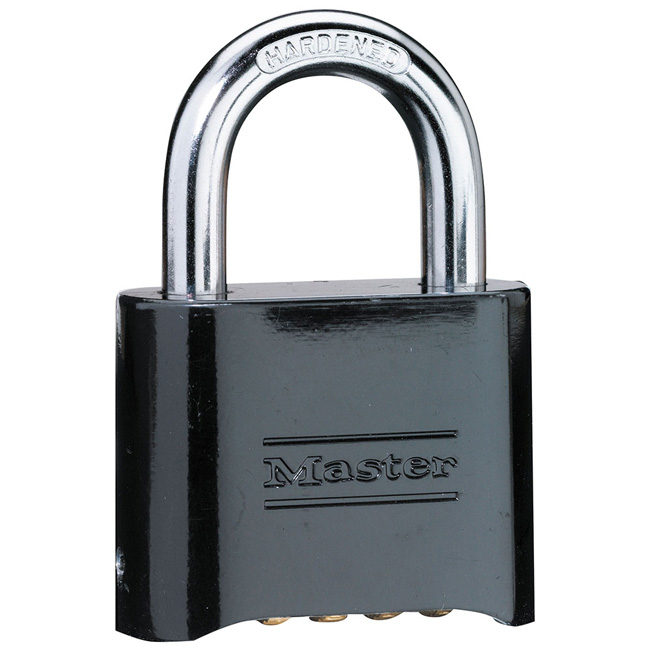 Master Lock 178BLK 2 Inch (51mm) Resettable Combination Zinc Die-Cast Padlock from Columbia Safety