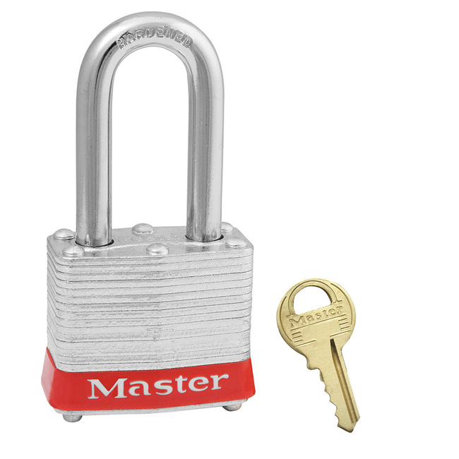 Master Lock Red Laminated Steel Safety Padlock (3KALFRED) from Columbia Safety