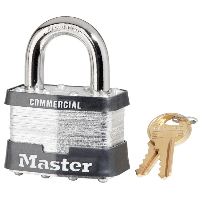 Master Lock 2 Inch (51mm) Laminated Steel Pin Tumbler Padlock from Columbia Safety