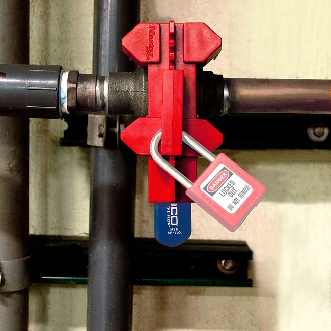 Master Lock Adjustable Ball Valve Lockout from Columbia Safety