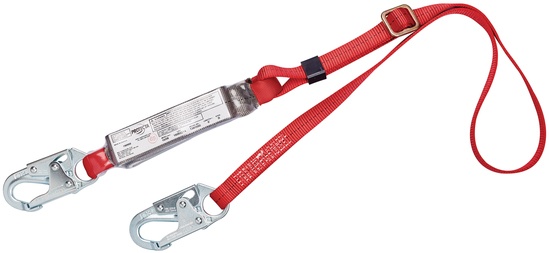 Protecta Pro 1341050 Pack Shock Absorbing Lanyard with Snap Hook from Columbia Safety