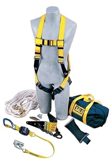 DBI Sala 2104168 Roofer's Fall Protection Kit with Heavy-Duty Anchor from Columbia Safety